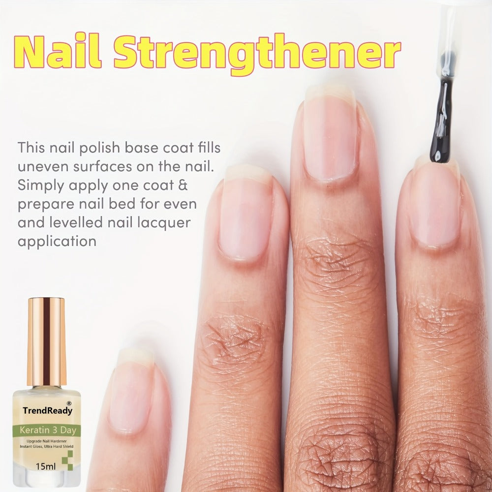2pcs Nail Hardener for Weak Nails - Waterproof Hardener, Clear Nail Care for Hands And Feet, Alcohol-Free Formula, Beauty Enthusiasts, Nail Art Supplies, Nail Glue, Nail Stacking, Nail Color Enhancement, Nail Gloss, Nail Care, Nail Softener