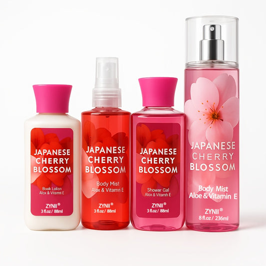 Japanese Cherry Blossoms Scented Body Mist with A Fruity-floral Sweet Aroma That Lasts 7-8 Hours. Perfect for Travel, Surprise Birthday Gifts, And Valentine's Day. Infused with Pheromones to Boost Confidence, Ideal for Beach Dates And Pool Parties.