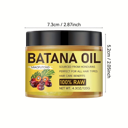 Hair Oil Treatment Banana 100% Raw Honduran Deeply Moisturizing Frizz Control Scalp Nourishment Repair Dry Damaged Hair All Hair Types 4.3oz 120g