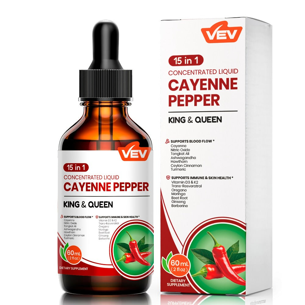 VEV Berberine Capsules, Cayenne Pepper Drops, Berberine Supplement With Ceylon Cinnamon, Cayenne Pepper, Turmeric, Milk Thistle, For Adults, Daily Gifts
