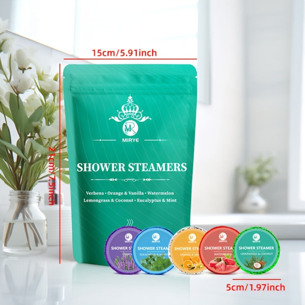 A 20-count Pack Of Long-lasting, Richly Scented Bath Steam Tablets Featuring Six Fruit And Herbal Essential Oil Fragrances. Suitable for Both Showers And Foot Baths, These Make A Unisex Gift for Christmas, Anniversaries, And Halloween.