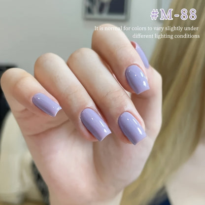 Gel Nail Polish Set 6 Colors - Semi Permanent Soak Off UV LED Nail Gel Kit with Electroplating Finish - Long Lasting Glossy Nail Art Polish for Salon & Home Use 0.51oz Each