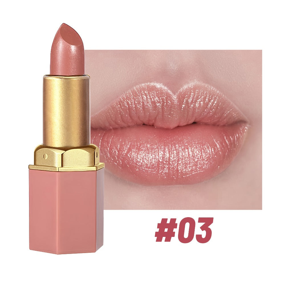 Cream Lipstick Set 6 Colors - Long Lasting Moisturizing Lip Color for All Skin Tones, Everyday & Party Makeup, Perfect Women's Gift
