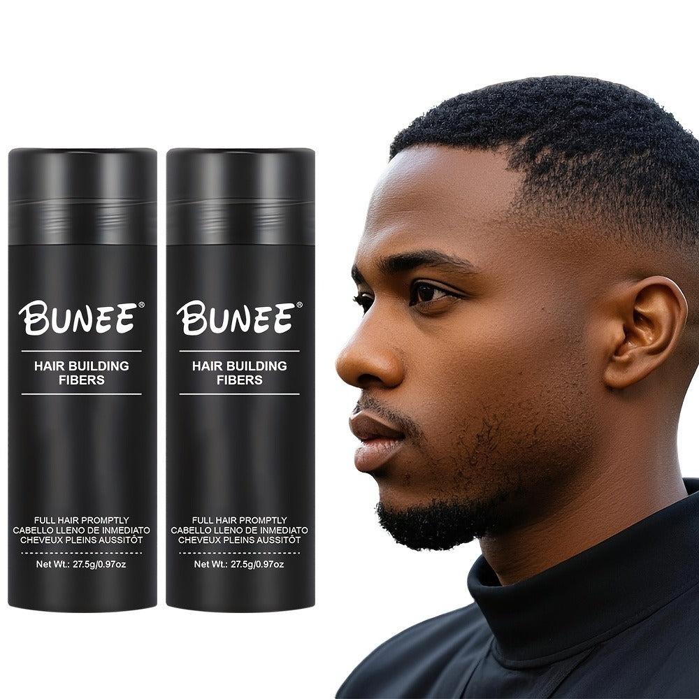 Hair Fiber Powder 27.5g Hairline Powder 2pcs Set — Instant Hair Loss Concealer for Thinning Hair, Parting & Receding Hairline Coverage for Men and Women
