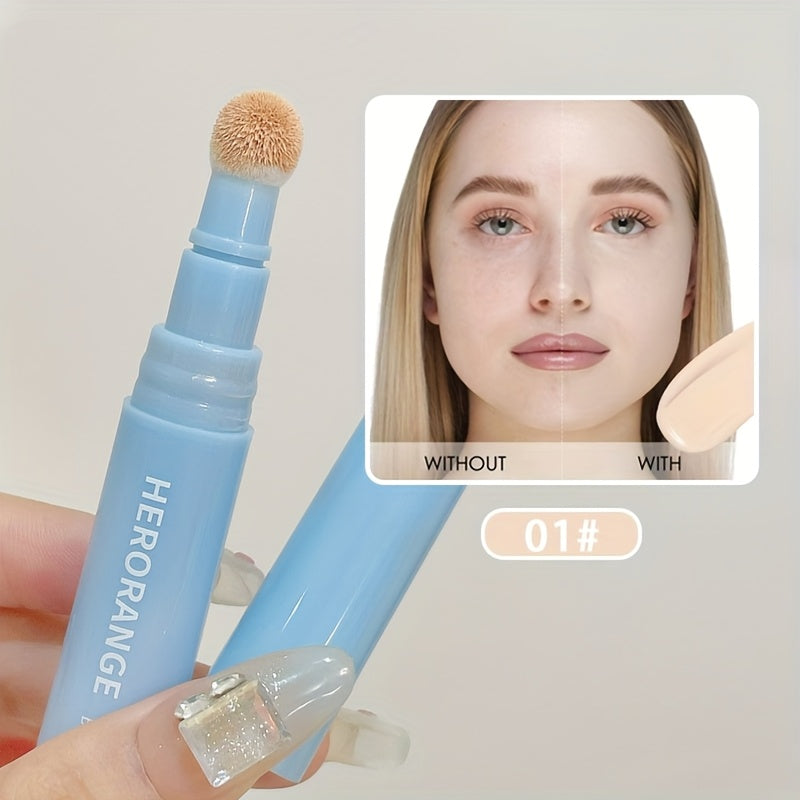 [6pcs Set]Herorange Thin Concealer Air Cushion Hair Ball Sponge Head Concealer Pen Brightens The Tear Trough to Cover Spots And Dark Circles, Moisturizing And Lasting Makeup, Moisturizing Contour Pen Cheap Girl Stuff Teen Girls Trendy Stuff