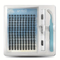Fairy Lash Clusters Kit 8mm-18mm Manga C Curl Anime Eyelash Extension Kit Individual Spike Lashes DIY Volume Natural with Spikes Wet-Look Spiky