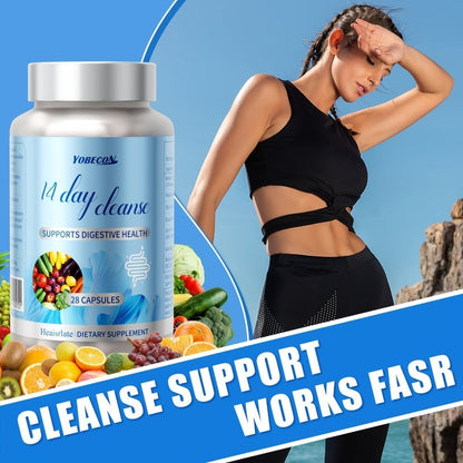 Colon Cleanse Capsules with Senna Leaf, Psyllium Husk & MCT Oil | 14-Day Advanced Gut Detox & Digestive Support Formula | Natural Bowel Regularity Supplement for Women & Men