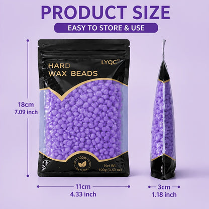 Hard Wax Beads for Hair Removal Full Body 1000g/2000g — Professional Waxing Kit with 20 Applicator Sticks, Low Melting Point Beginner-Friendly Depilatory Wax for Sensitive Skin, Unisex Women & Men