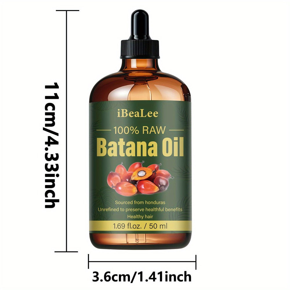 Batana Oil for Hair Growth & Repair - 1.69oz Cold Pressed Essential Oil for Hair, Eyelashes & Eyebrows | Restores Dry Frizzy Damaged Hair | All Hair Types