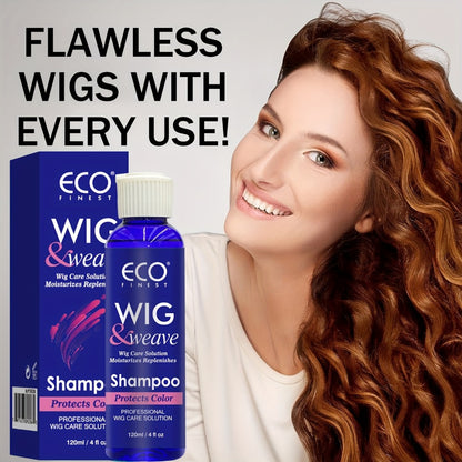 Wig Care Spray and Shampoo Set Anti-Frizz Deep Clean for Synthetic Human Hair & Braided Wigs Extends Wig Life Restores Softness & Shine 1 Set