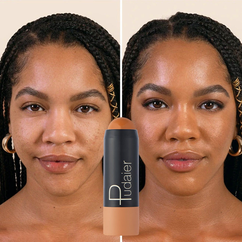 2pcs of Waterproof Foundation Sticks, Concealer Sticks, Long-Lasting Coverage, Sweat-Proof, Suitable for Various Daily Makeup Looks
