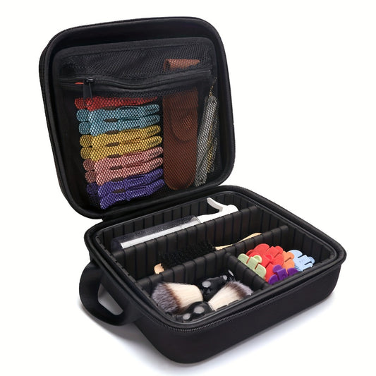 Barber Tool Case Portable Hard Case for Hair Clippers Trimmers Beauty Tools Organizer Travel Storage Bag Barbershop Styling Kit Carrying Case for Grooming Tools