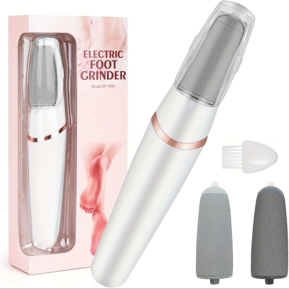 [Foot Remover] 2Set 4Heads And 1Set 2Heads Electric Foot File | Different Foot Grinding Heads, Two Speed Settings | IPX4 | Automatic Lighting | for Foot Removal