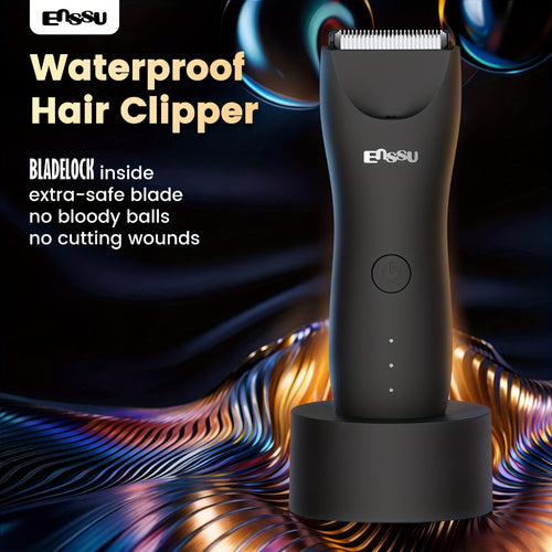 Body Hair Trimmer for Men & Women - Electric Groin Ball Shaver Bikini Trimmer Replaceable Ceramic Blade Professional Body Groomer Clipper