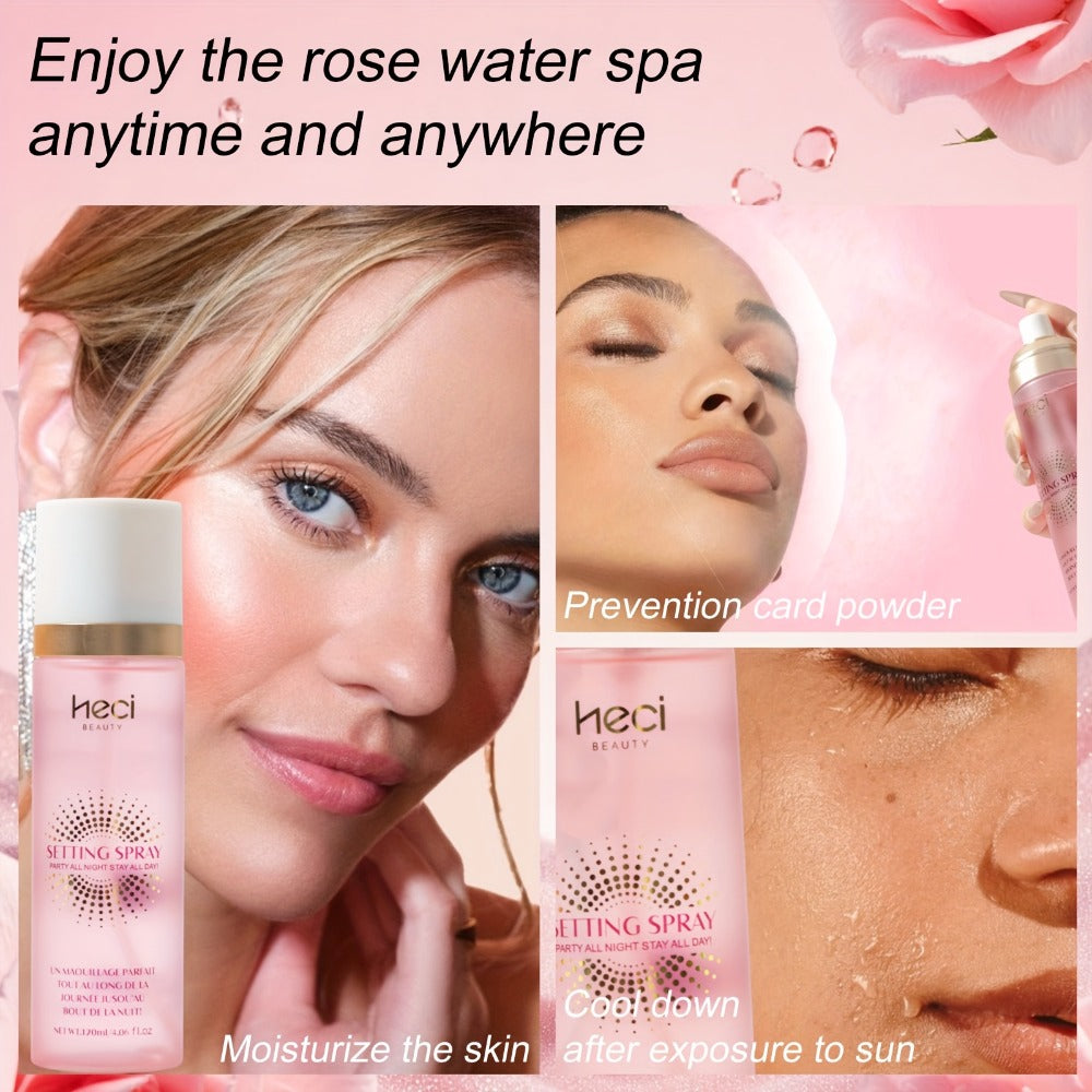 1pc Moisturizing Series Makeup Setting Spray, 3-in-1 Prime + Hydrate + Set, Long-Lasting Makeup Setting, Moisturizing Setting Spray, Waterproof And Sweat-Proof, Make The Makeup More Adherent And More Delicate, Suitable for All Skin Valentine's Day