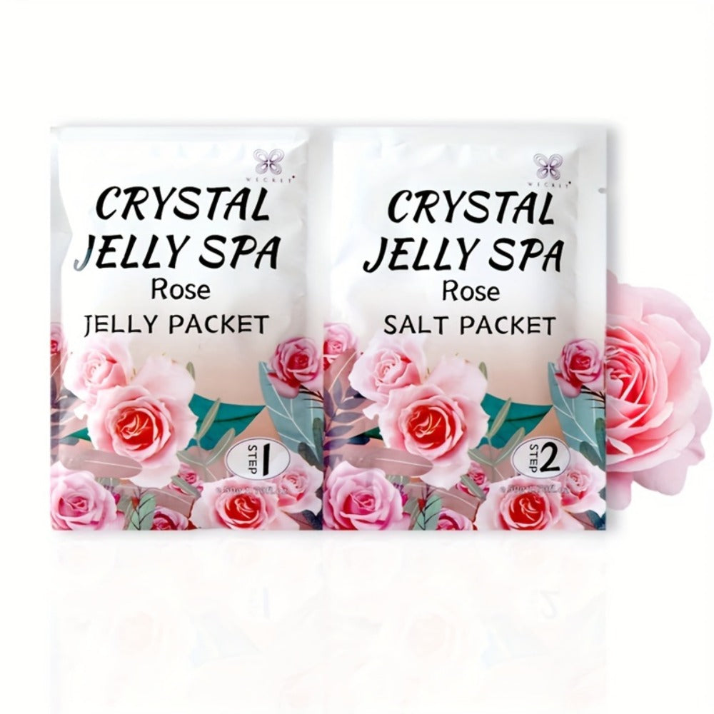Jelly Spa Foot, 10 Scenarios Available, Bubble Foot Bath Spa, Foot Salt Bath, Used for Foot Skin Care, Four Flavors Lavender, Rose, Lemon, Jelly Foot Bath, Gentle Exfoliation, Treating Foot Bath, Dry Skin, Self Care Daily