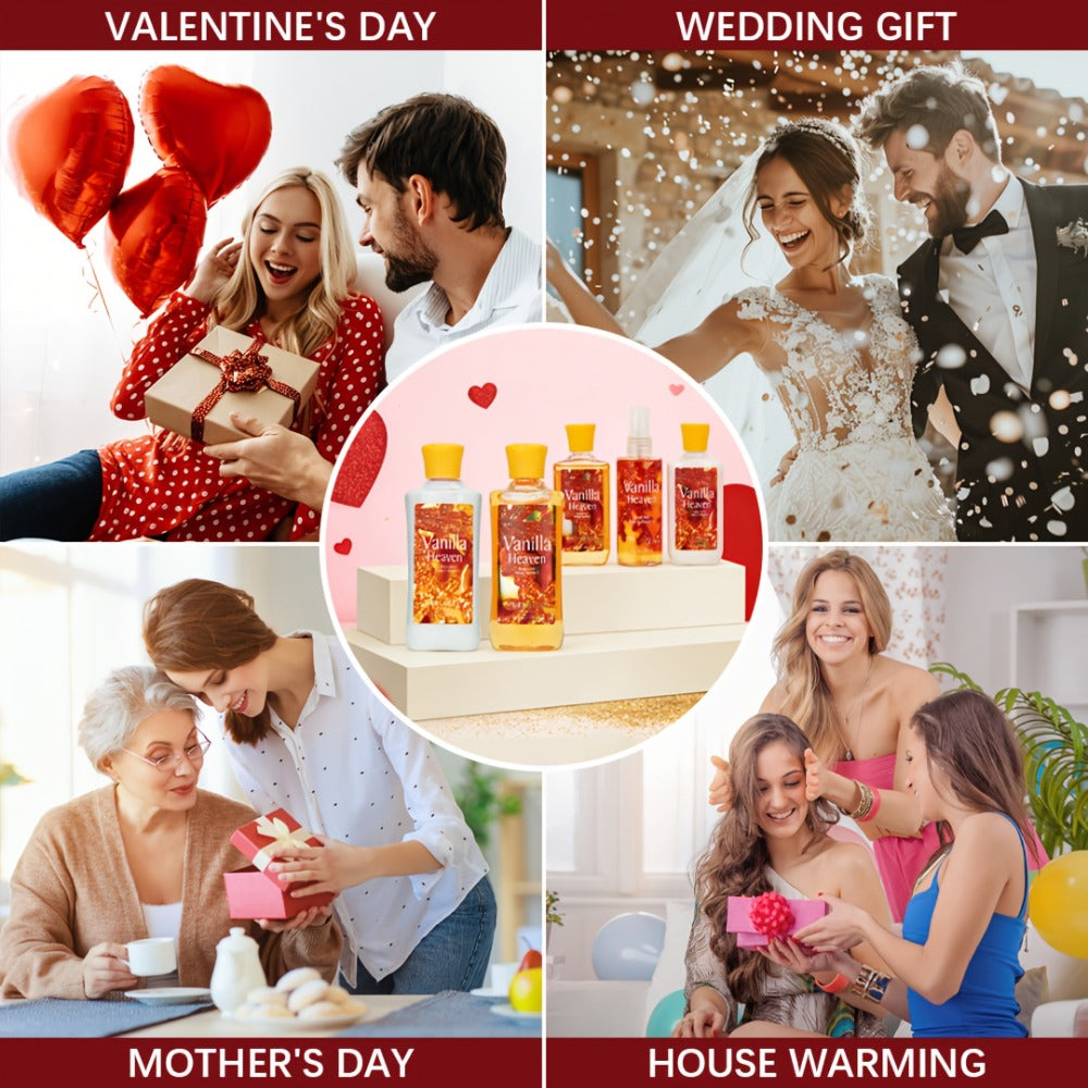 Vanilla Series Bath Lotion Nourishes The Skin And Leaves A Lasting Fragrance In A 3-ounce/10 Ounce Set - Suitable for Both Home And Travel As A Couple Skincare Set - A Perfect Gift for Birthdays And Holidays, A Must-have for Travel