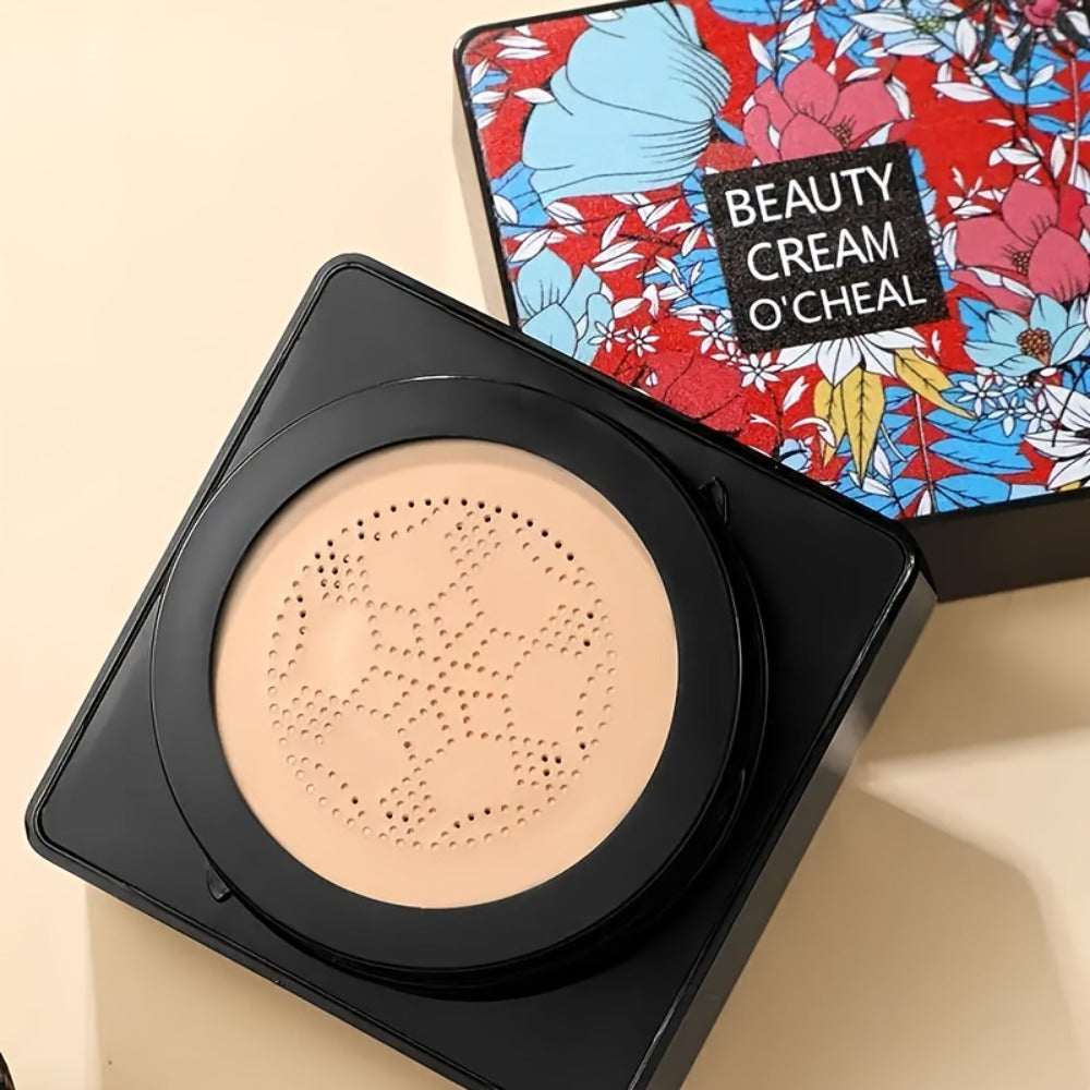 2pcs Moisturizing BB Cream Base Mushroom Air Mat Puff - Moisture Retaining CC Cream Base - Complete Coverage Makeup, Perfect Gift for Mother's Day