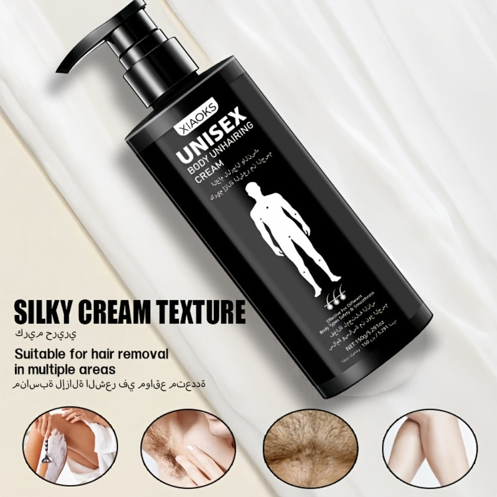 150G Men'S Body, 5 Min for Sensitive Skin, Gentle Formula, Best Hair Removal for Private Parts Hair Removal Gel for Body, Chest & Back, Safe for Sensitive Skin, Unisex