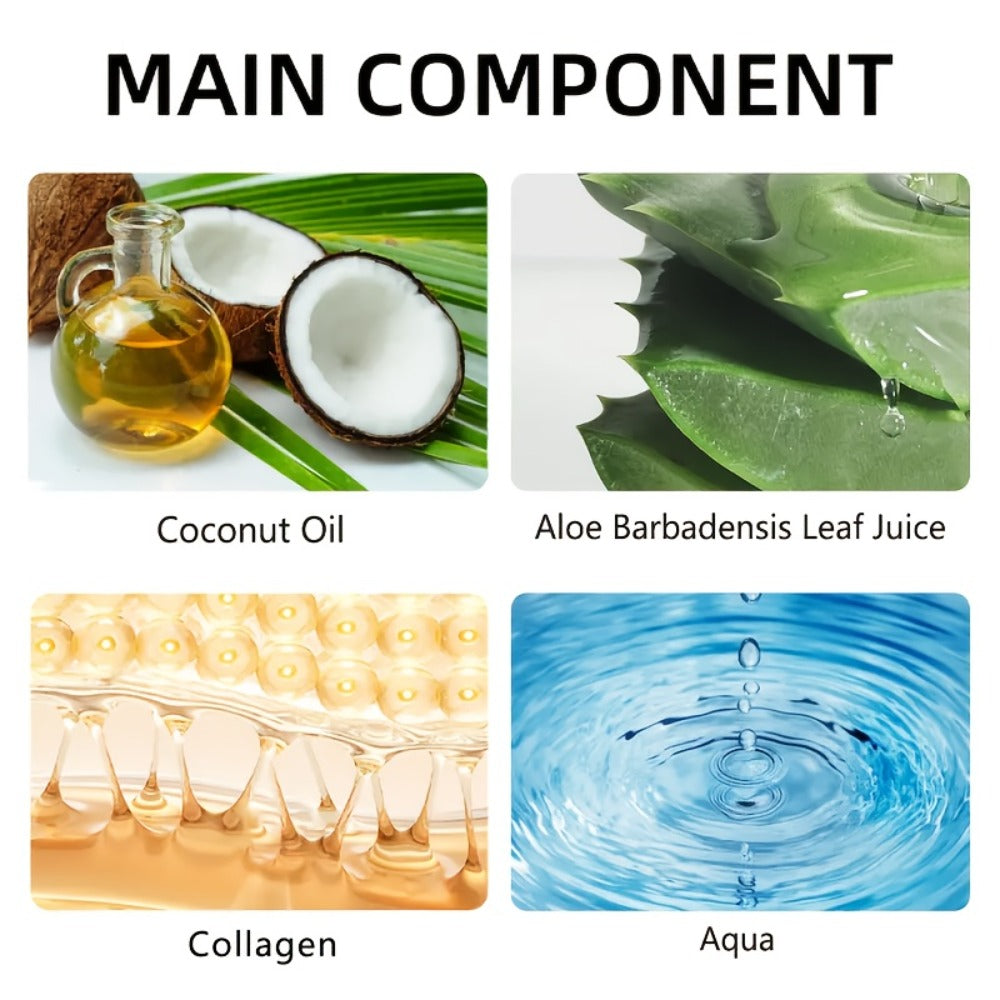 Aloe Collagen Firming Moisturizing Face Cream 2-Pack - Hyaluronic Acid & Coconut Oil Deep Hydrating Skin Care for Dry Skin, Anti-Aging Tightening Cream for All Skin Types, Women's Daily Moisturizer