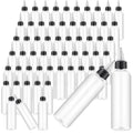 Bulk Set of 100 Empty 4 Oz Plastic Squeeze Bottles with Twist Top Caps, Ideal for Dispensing Hair Oils, Essential Oils, Liquids, And Condiments