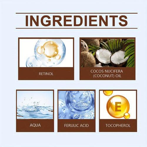 1. 76 Oz Unisex-Adult Coconut Oil And Shea Butter Cream with Retinol And Hyaluronic Acid, Alcohol-Free, Fresh Scent, Moisturizing for All Skin Types, Long-Lasting Hydration for Face, Body, Hands, Feet Gift, Perfect Christmas Gift