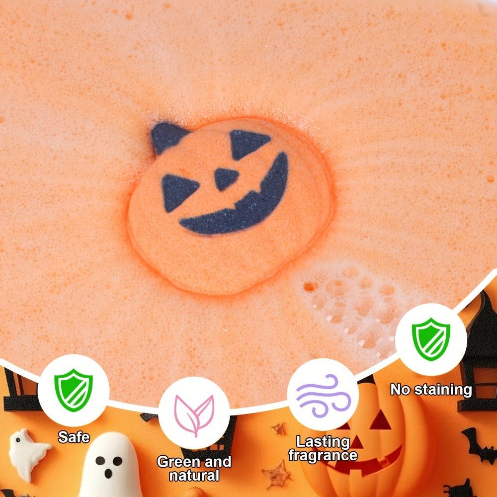 Bath Bombs Halloween Gifts for, Halloween Pumpkin, Bat, Skull, Magician, Black Cat And, 5 Individually Wrapped Bath Salt Bombs Rich In Essential Oils, Ideal for Gifts for,, And Women Who Have Everything On Halloween