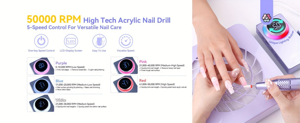 SAVILAND Purple Nail Polish Machine