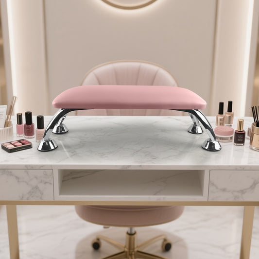 1pc/2pcs Pink Nail Armrest & Hand Pillow - Professional Nail Tool For Salon/Studio