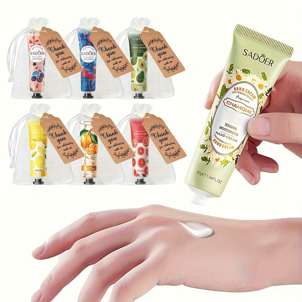 [Wedding Season Favors] Sadoer 30-Piece Hand Cream Set, Shipped Randomly - Winter Moisturizing Plant-Scented Lotion, Suitable For Dry And Cracked Hands And Body - Hand Care Moisturizing Cream, Mini Hand Cream Travel Set, Wedding Season, Wedding Favors