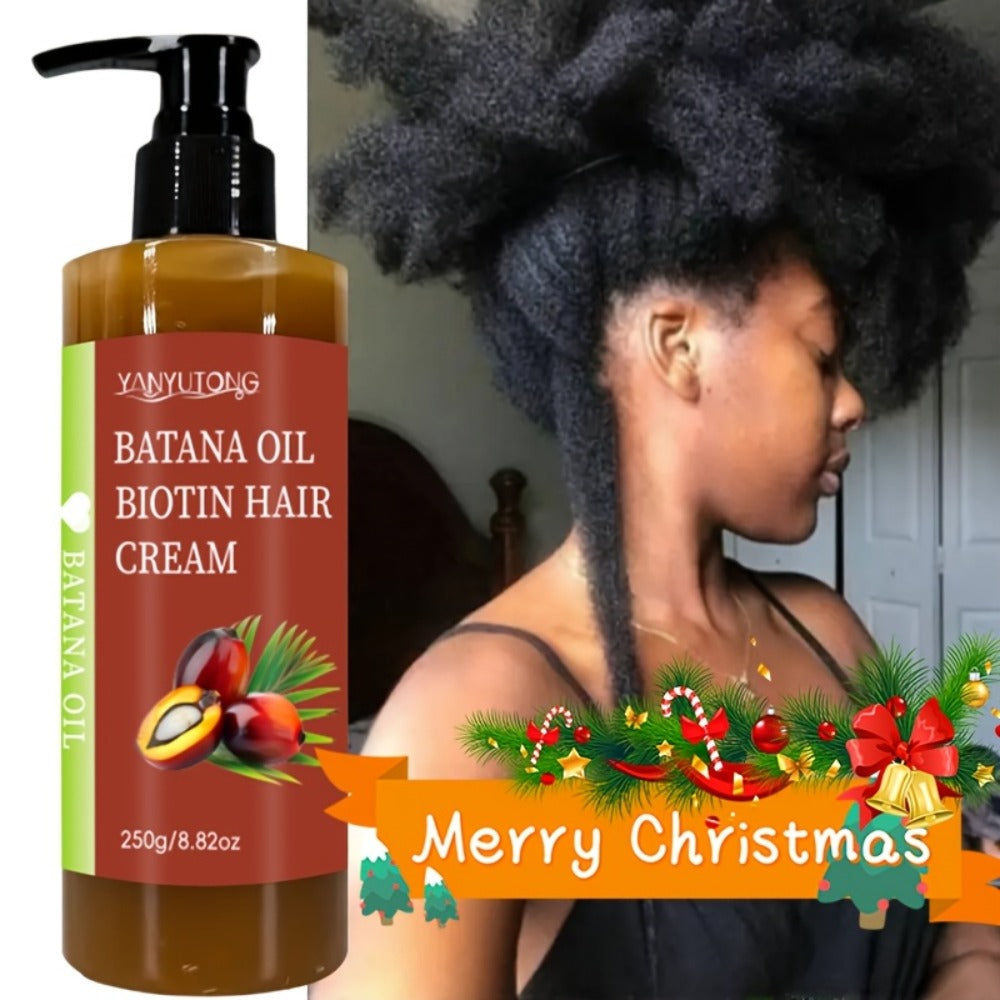 Batana Oil Unrefined Honduras Hair Treatment 250g Deep Moisturizing Squalane Shea Butter Repairs Dry Damaged Hair Boosts Shine All Hair Types Unisex