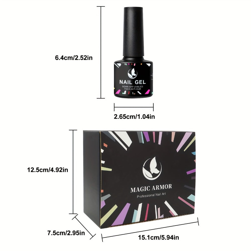 Gel Nail Polish Set 32 Colors Nude Gray Pink Blue Floral Rhapsody Series Pastel Paint Can Be Soaked UV Four Seasons Manicure Starter Set Women's Gift