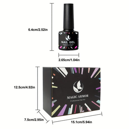 Pastel Gel Nail Polish Set 32 Colors Floral Rhapsody Series – Nude Gray Pink Blue Soak-Off UV/LED Curable, Four Seasons Manicure Starter Kit for Women Salon & Home Nail Art Gift
