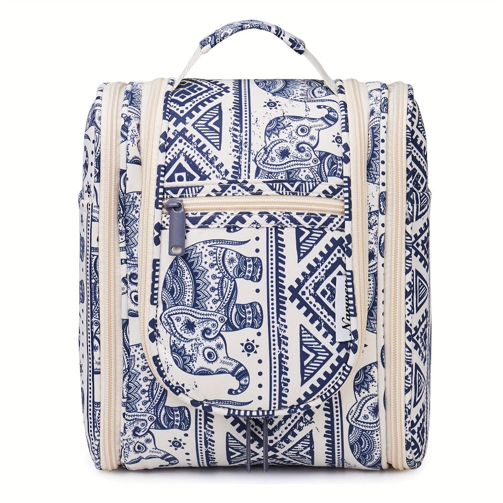 Hanging Toiletry Bag for Women Travel Makeup Bag Multi-Compartment Cosmetic Organizer with Hook Large Capacity Waterproof Toiletry Pouch for Travel Cruise Gym
