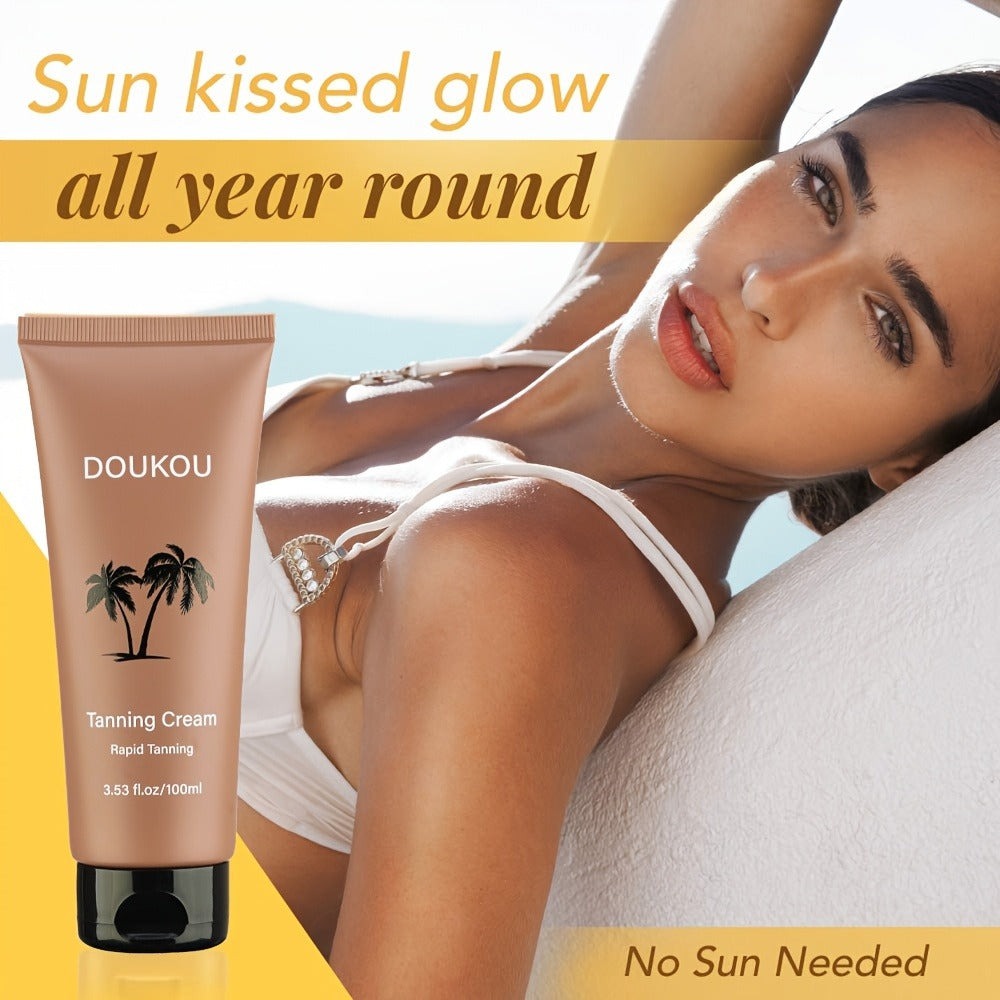 [3.53fl.oz Self Tanner] Non-Streaking Natural Looking 3.53fl.oz Self Tanner Body Lotion, Tanning Lotion | Tanner cream, Self Tanning Lotion for Body sunless Tanners, Tanning without the Sun, 100ml