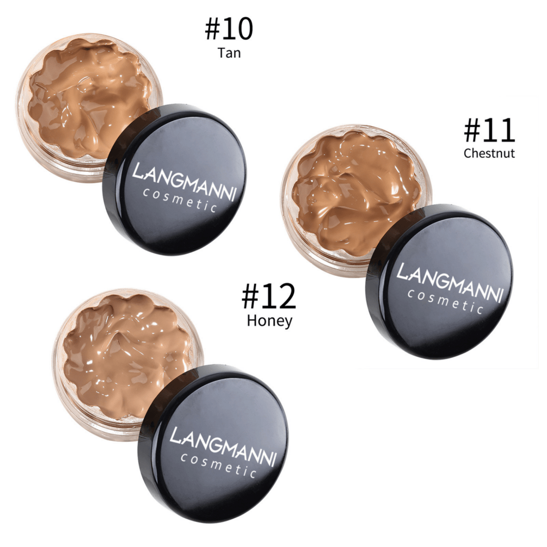 3pcs/set Longwear& Easy to Apply Cream Concealer Foundation, Waterproof Contour Makeup. Corrects Dark Circles Red Marks Eye Bags Freckle