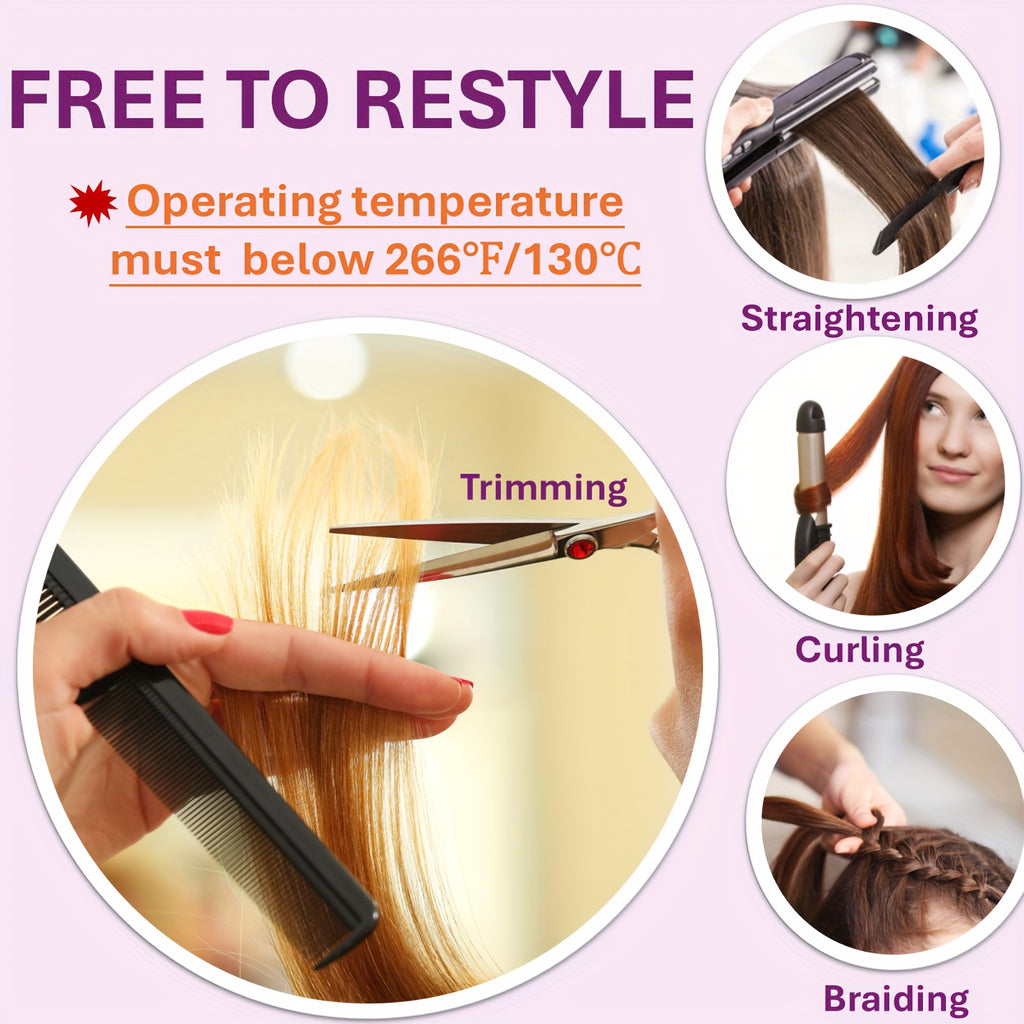 A Stylish 22-Inch Synthetic Heat-Resistant Wig, Perfect for Everyday Wear And Special Occasions - Ideal for Beginners, Making It a Great Choice for Valentine'S Day, Mother'S Day, Birthdays, Parties, Holidays, Gatherings
