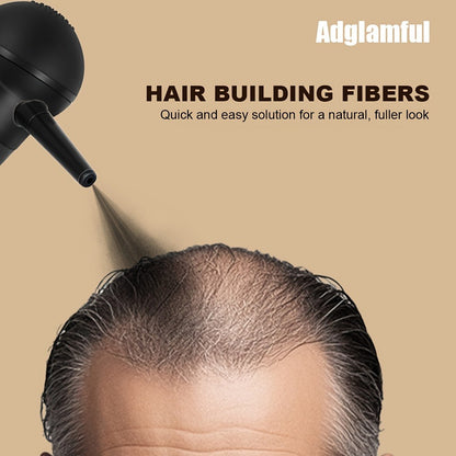 Hair Building Fibers 2-in-1 Kit 15g - 1-Second Adsorption Natural Invisible Thinning Hair Concealer | Covers Gray | For Men & Women | 4 Shades
