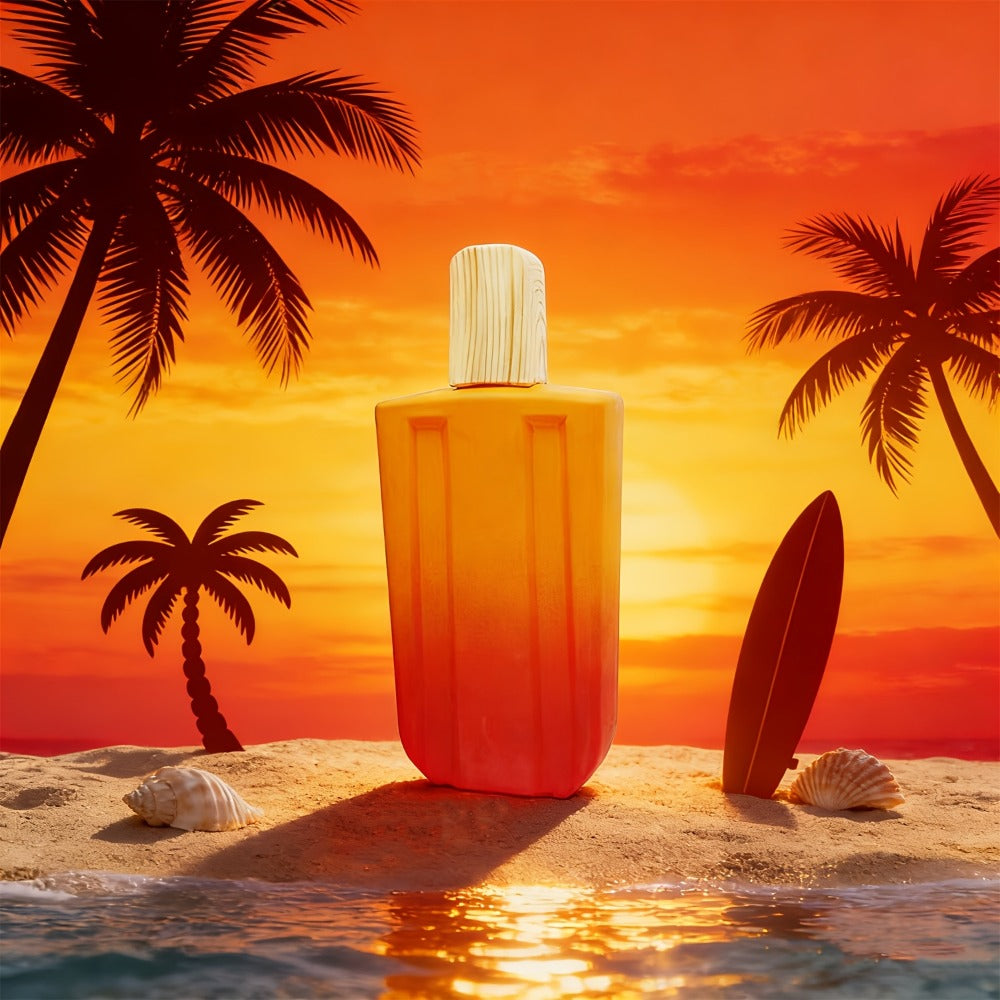 Eau de Parfum for Women Tropical Fruit Scent Popsicle Bottle Long Lasting Summer Fragrance 3.38 fl oz Novelty Cute Perfume Gift for Her Gradient Red Blue Purple