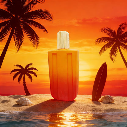 Eau de Parfum for Women Tropical Fruit Scent Popsicle Bottle Long Lasting Summer Fragrance 3.38 fl oz Novelty Cute Perfume Gift for Her Gradient Red Blue Purple