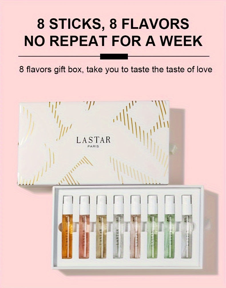 LASTAR Women'S Spray Perfume Set, 8 Perfume Gift Boxes, Long-lasting And Charming Natural Fresh Flowers, Fruit, Citrus And Wood Oriental Water Perfume Fragrance, Ideal Valentine'S Day Birthday Surprise Gift