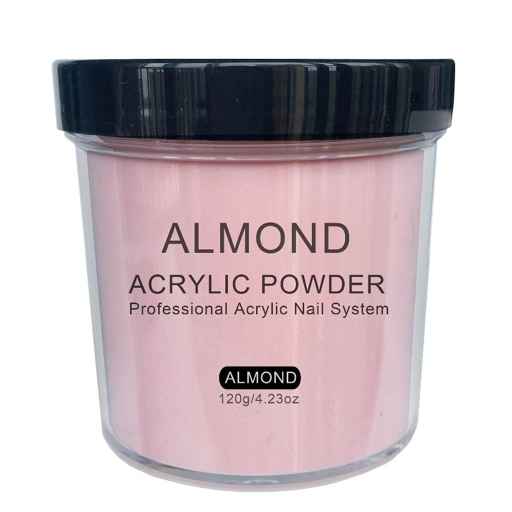 Professional Acrylic Nail Powder System - 4oz Rose, Peach, Almond & Natural Pink for Extensions, Sculpting & 3D Art, Formaldehyde-Free, No Lamp Needed, Comes in Durable Container or Box, Sleek Design for Nail Tech Supplies, 3D Nail Art | Professional