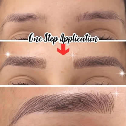 Eyebrow Tattoo Stickers 6D Waterproof Sweat-Proof 8 Pcs, Natural Look Realistic Eyebrow Temporary Tattoos Quick Apply for Women Girls, Semi Permanent Eyebrow Stamp Stencil