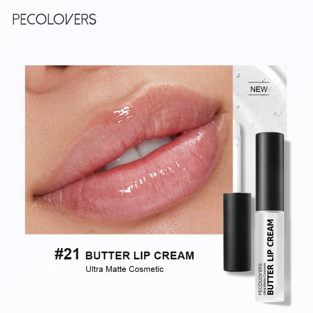 Lip Gloss Set 9pcs Moisturizing Lip Glaze Long Lasting Non-Greasy Liquid Lipstick with Mirror - Berry Pink Red Glossy Lip Color Gift for Women