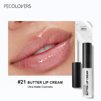 Lip Gloss Set 9pcs Moisturizing Lip Glaze Long Lasting Non-Greasy Liquid Lipstick with Mirror - Berry Pink Red Glossy Lip Color Gift for Women