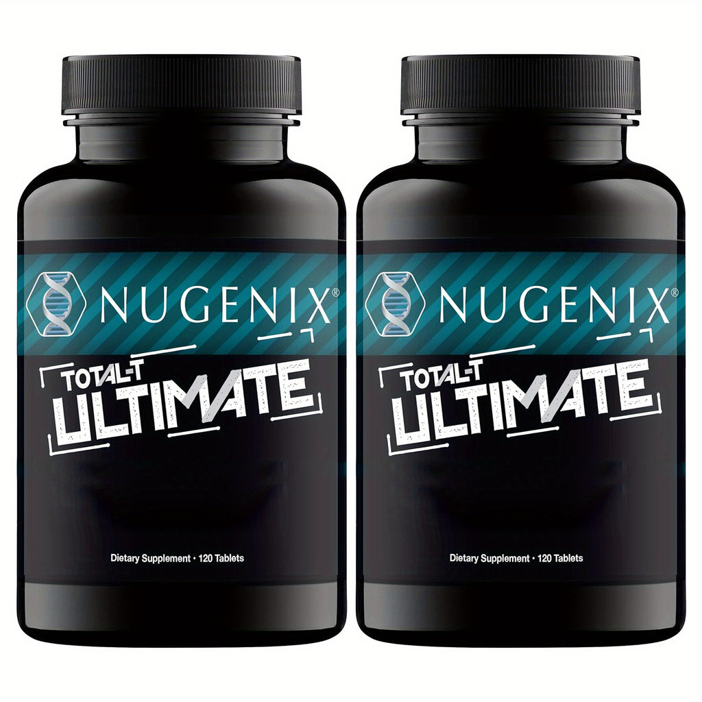 2 bottles - Total-T Ultimate - with D-Aspartic Acid, Horny Goat Weed, Tribulus, Maca, Stinging Nettle, Mood, Muscle Health