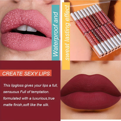 Matte Liquid Lipstick Set 18 Pieces — Long-Wearing Smudge-Proof Formula, Smooth Creamy Texture, Moisturizing All-Day Comfort, Multi-Shade Lip Color Collection for Women