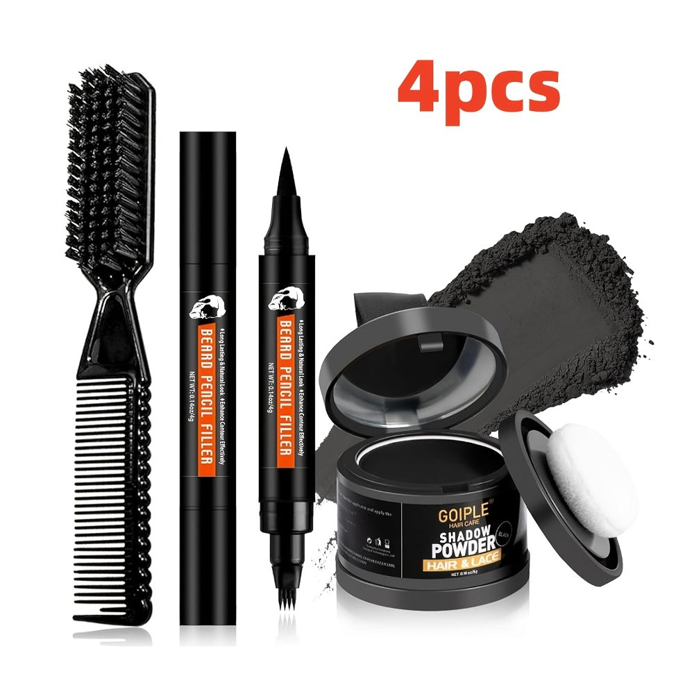 4pcs Beard Care Kit, 4pcs Beard Pen Kit, 9pcs Beard Care Kit Needle Length<0.25Mm. Beard Care Bundle for Men. Beard Trimmer Set with 2 Beard Oil -Balm -Conditioner - Wash -Brush - Comb - Clippers & Travel Pouch. for Birthdays Fathers Day Gift for Me