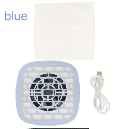 Nail Dust Collector Mini USB Electric Nail Vacuum Cleaner with 10 Filter Pads Strong Suction Portable Nail Dust Suction Machine for Acrylic Gel Manicure Pedicure Home Salon Travel