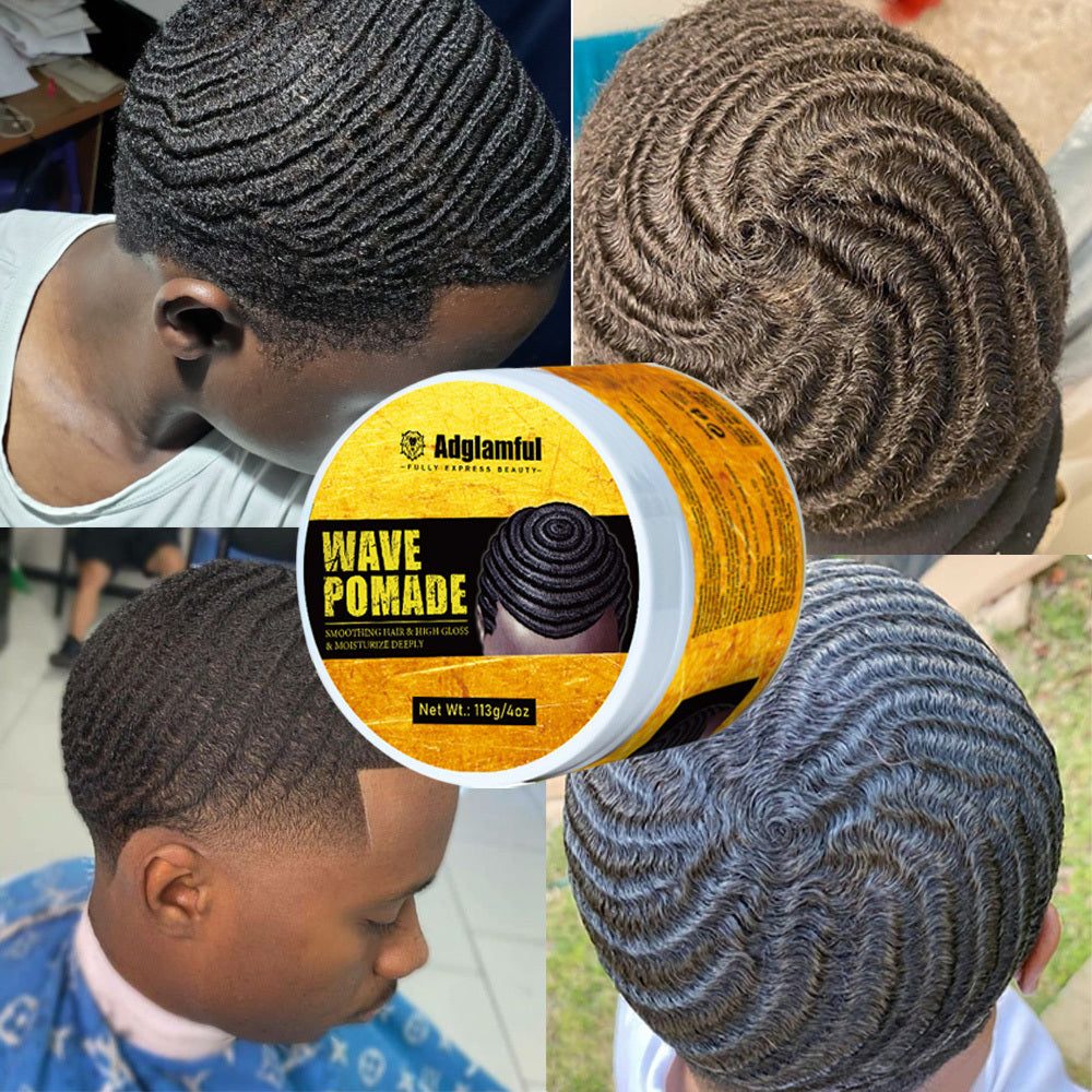 Men'S Wave Defining Cream - Non-Greasy Hold, Washes Out Easily, for Layered Waves, Volume & Texture, No Residue, Easy to Style & Maintain, Perfect for Natural Waves